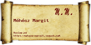 Méhész Margit névjegykártya